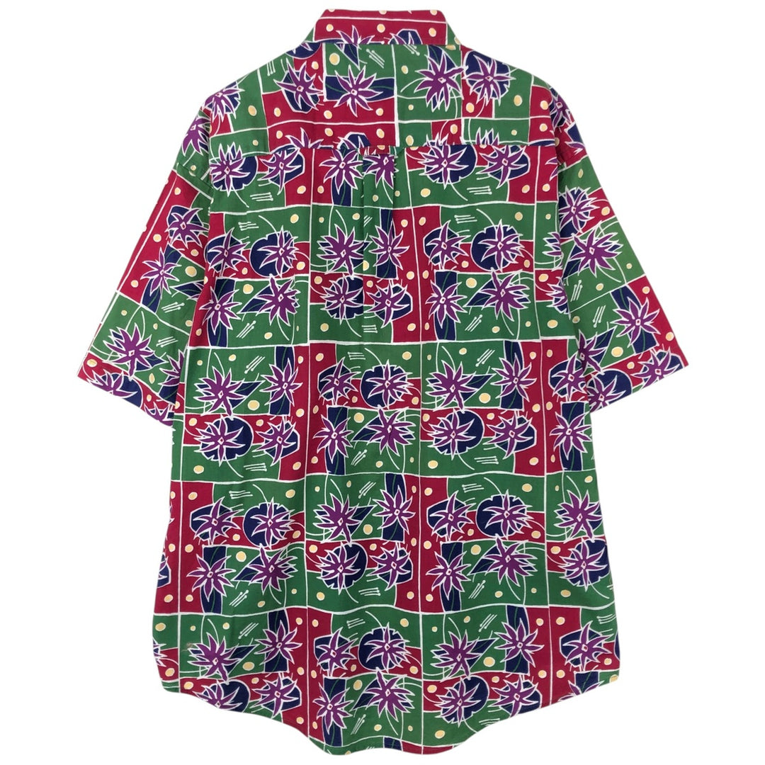 Pendleton all-over print button-down Hawaiian Aloha shirt, men's size L (approx.) cotton green type Vintage Second Hand