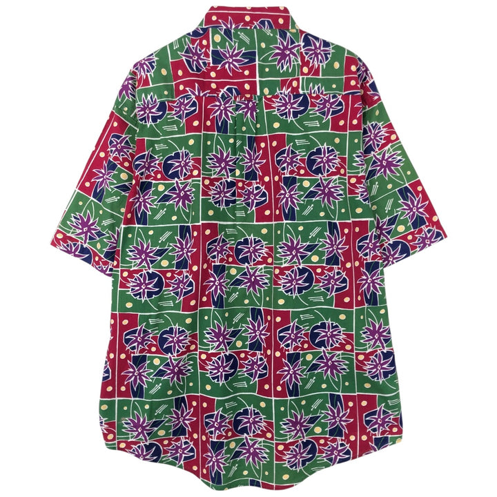 Pendleton all-over print button-down Hawaiian Aloha shirt, men's size L (approx.) cotton green type Vintage Second Hand
