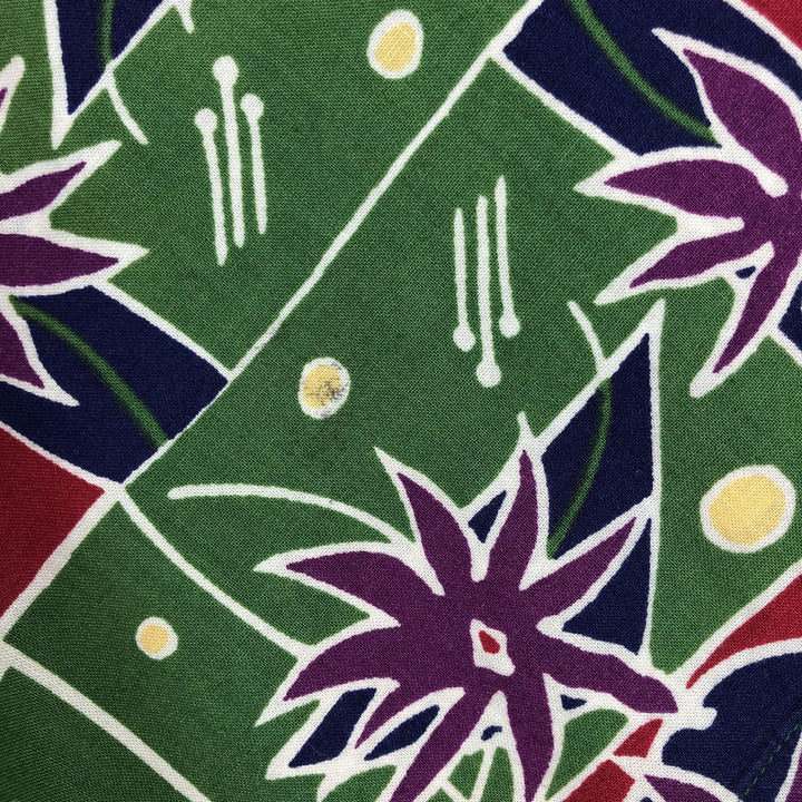 Pendleton all-over print button-down Hawaiian Aloha shirt, men's size L (approx.) cotton green type Vintage Second Hand
