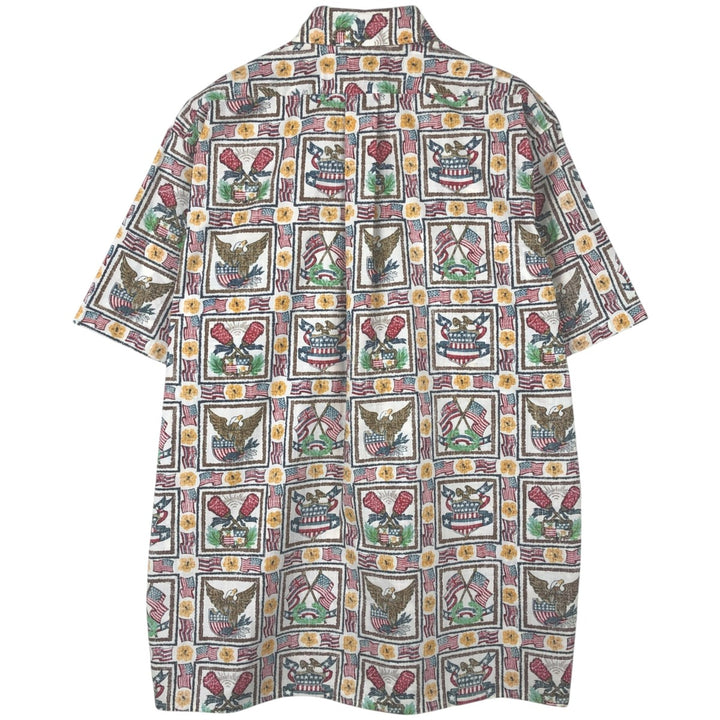 Reyn Spooner Dietrich Vares Collection Box Shirt Hawaiian Aloha Shirt Made in Hawaii Men's Size S cotton white type Vintage Second Hand