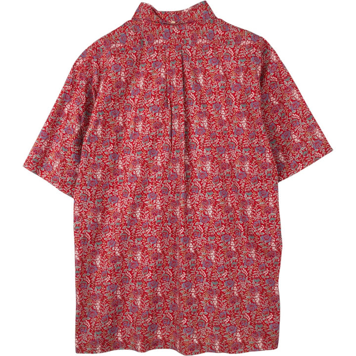 80'S Reyn Spooner Gold Tag Nude Tag All-over Floral Print Button-Down Hawaiian Aloha Shirt Boxy Shirt Made in Hawaii cotton red type Vintage Second Hand