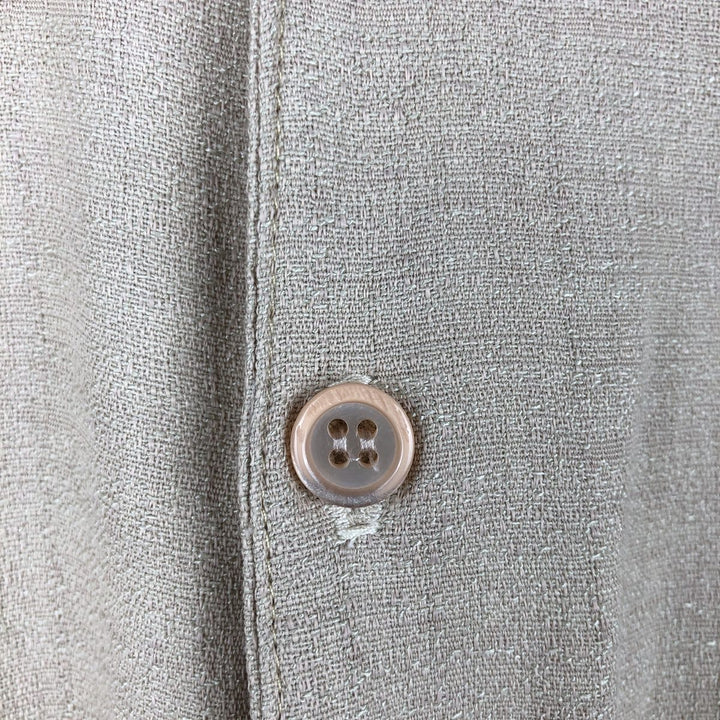 MIX STUDIO Short-Sleeve Rayon Shirt, Made in USA, Men's Size M (approx.) Rayon Beige type Vintage Second Hand