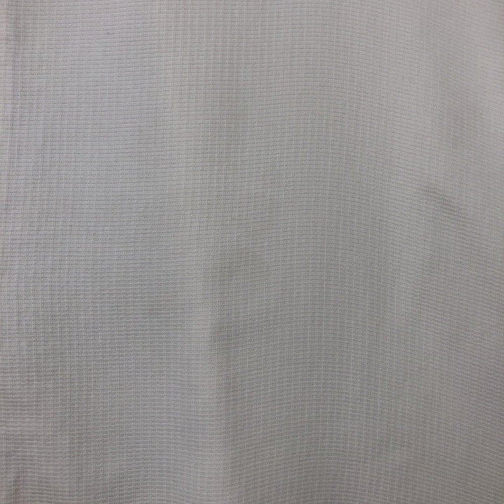 Perry Ellis PERRY ELLIS Short Sleeve Open Collar Silk Shirt Box Shirt Men's M silk ivory Vintage Second Hand