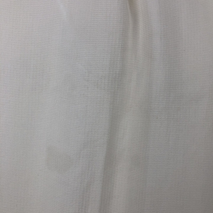 Perry Ellis PERRY ELLIS Short Sleeve Open Collar Silk Shirt Box Shirt Men's M silk ivory Vintage Second Hand