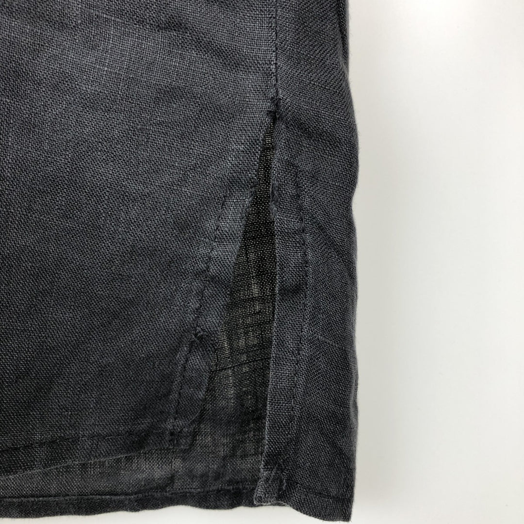 ATLANTIC CONNECTION Short-Sleeve Open-Collar Shirt, Boxy Shirt, Men's Size XL (approx.) unclear black type Vintage Second Hand