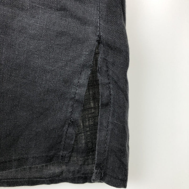 ATLANTIC CONNECTION Short-Sleeve Open-Collar Shirt, Boxy Shirt, Men's Size XL (approx.) unclear black type Vintage Second Hand