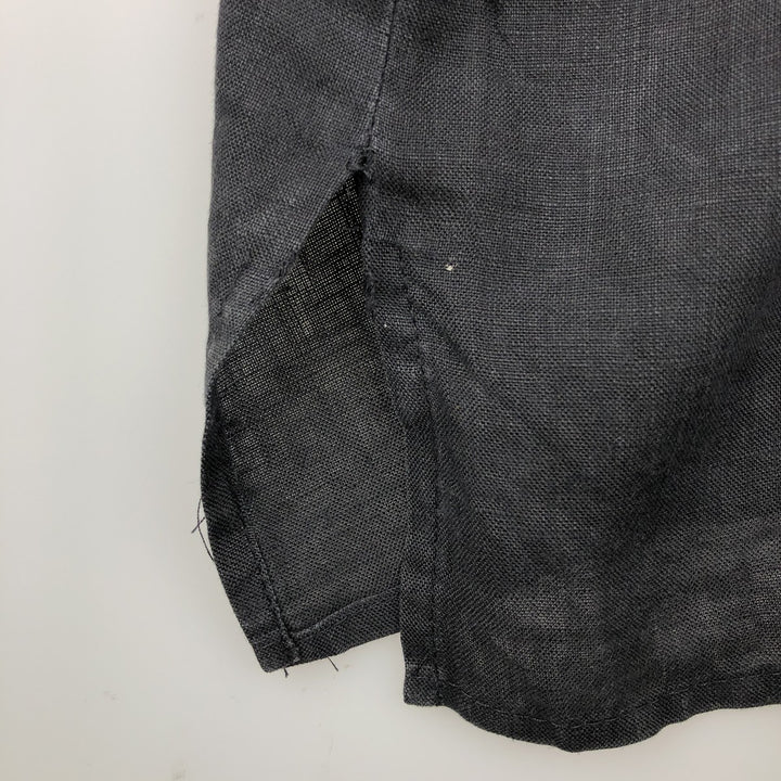 ATLANTIC CONNECTION Short-Sleeve Open-Collar Shirt, Boxy Shirt, Men's Size XL (approx.) unclear black type Vintage Second Hand