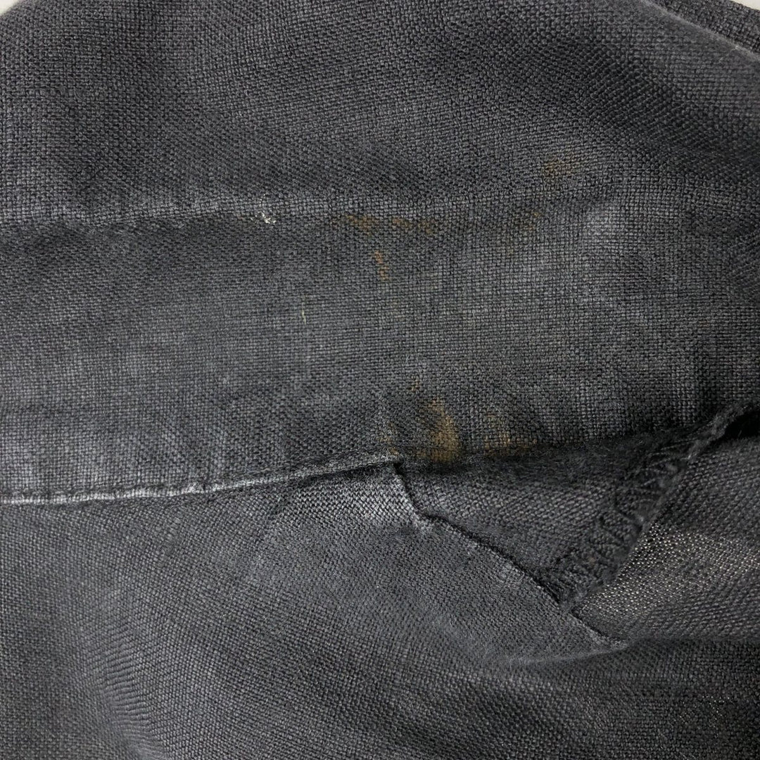 ATLANTIC CONNECTION Short-Sleeve Open-Collar Shirt, Boxy Shirt, Men's Size XL (approx.) unclear black type Vintage Second Hand