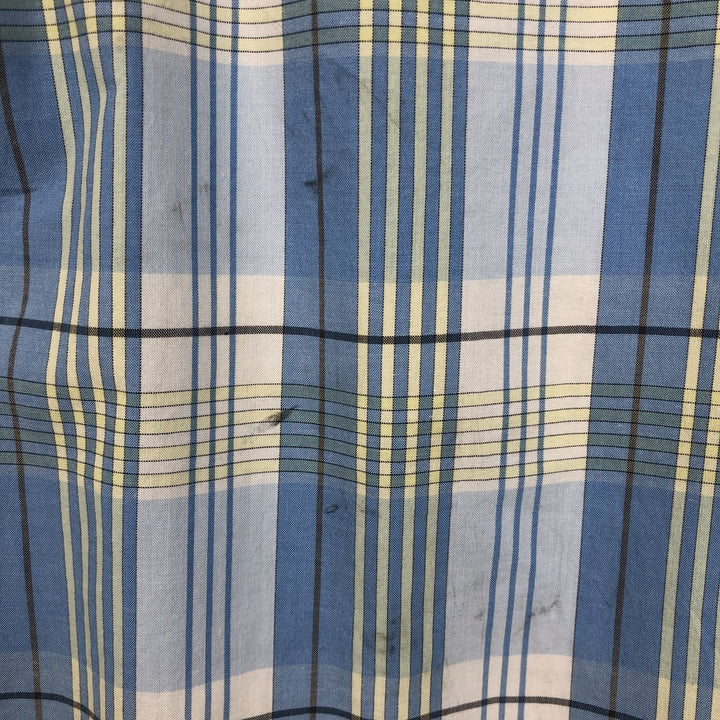 Patagonia 53962SP11 Fezzman Shirt, short-sleeved cotton check shirt, men's size L (approx.) Organic cotton Blue type light blue Vintage Second Hand