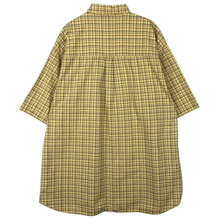 90s-00'S Columbia Short-Sleeve Button-Down Check Shirt, Men's XXL (approx.), Vintage cotton yellow type Vintage Second Hand