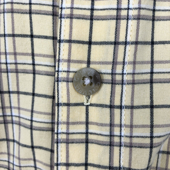 90s-00'S Columbia Short-Sleeve Button-Down Check Shirt, Men's XXL (approx.), Vintage cotton yellow type Vintage Second Hand