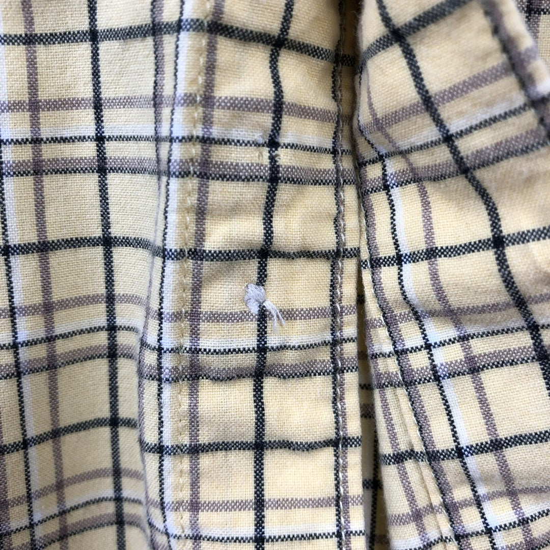 90s-00'S Columbia Short-Sleeve Button-Down Check Shirt, Men's XXL (approx.), Vintage cotton yellow type Vintage Second Hand