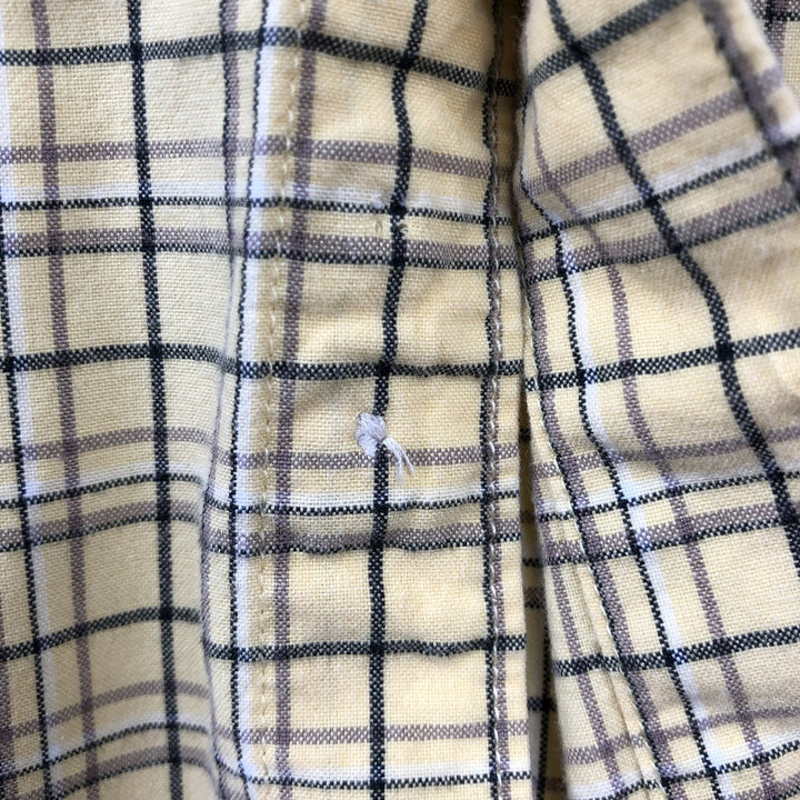 90s-00'S Columbia Short-Sleeve Button-Down Check Shirt, Men's XXL (approx.), Vintage cotton yellow type Vintage Second Hand