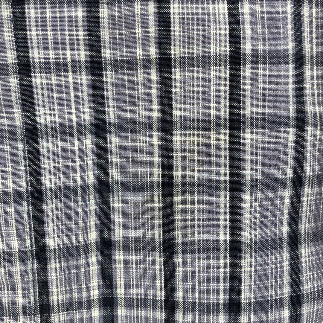 2000'S Columbia Short Sleeve Button-Down Check Shirt, Men's Size Medium cotton blue type Vintage Second Hand