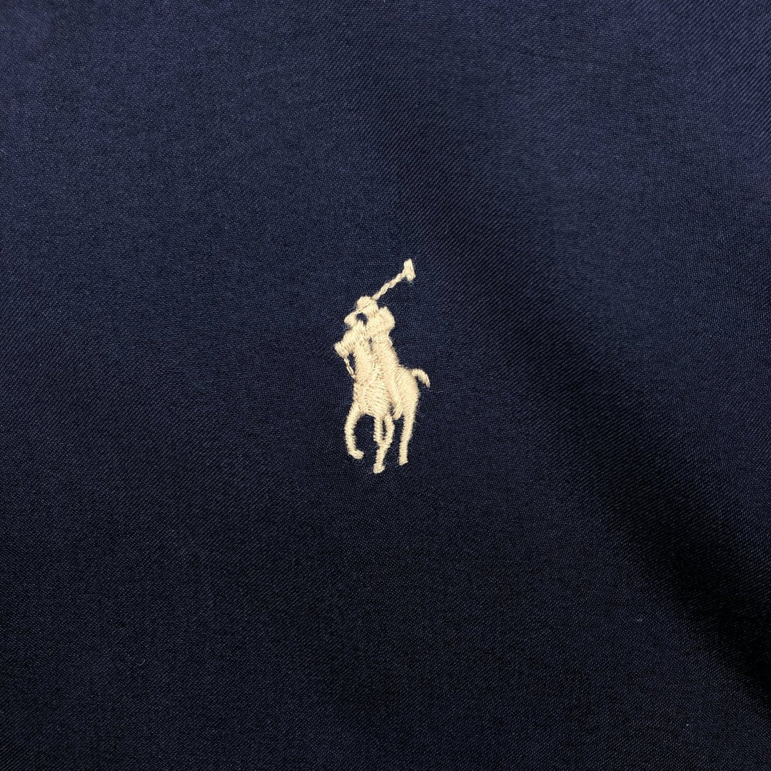 Ralph Lauren POLO RALPH LAUREN Swing Top Sports Jacket Men's M polyester navy blue type Vintage Second Hand