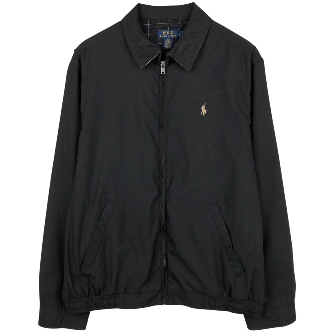 Ralph Lauren POLO RALPH LAUREN Swing Top Sports Jacket Men's L size polyester black type Vintage Second Hand