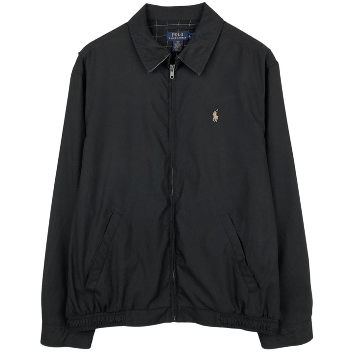 Ralph Lauren POLO RALPH LAUREN Swing Top Sports Jacket Men's L size polyester black type Vintage Second Hand