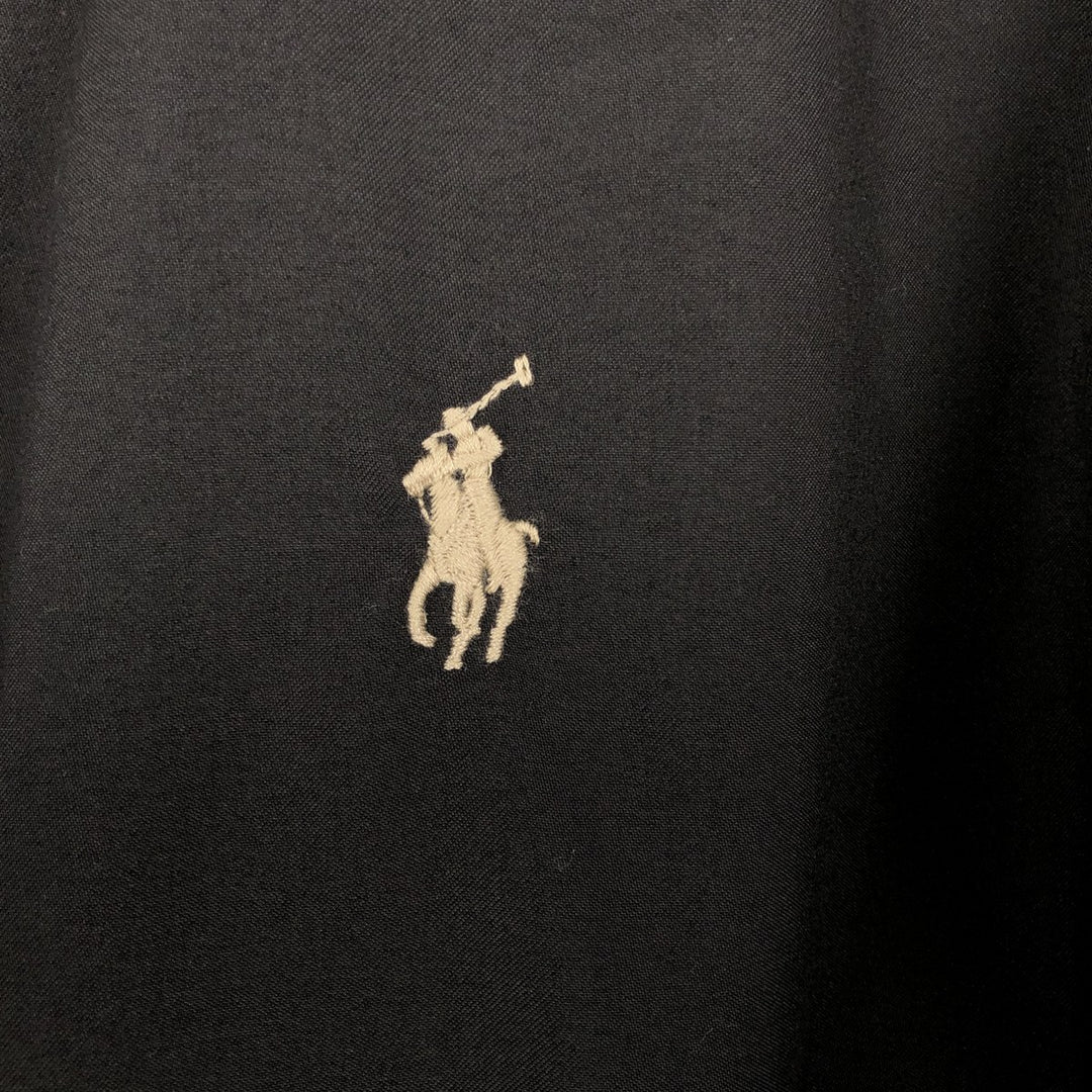 Ralph Lauren POLO RALPH LAUREN Swing Top Sports Jacket Men's L size polyester black type Vintage Second Hand