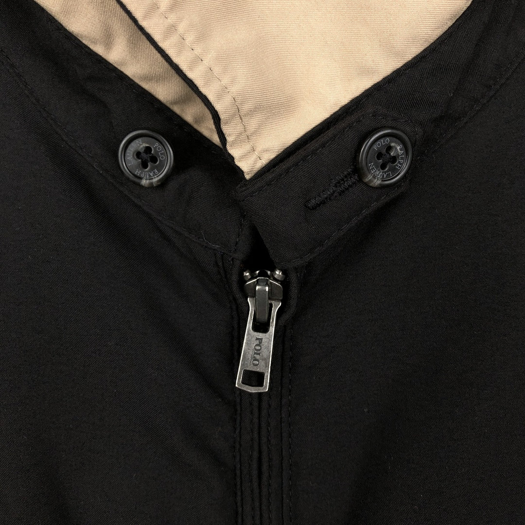 Ralph Lauren POLO RALPH LAUREN Swing Top Sports Jacket Men's L size polyester black type Vintage Second Hand