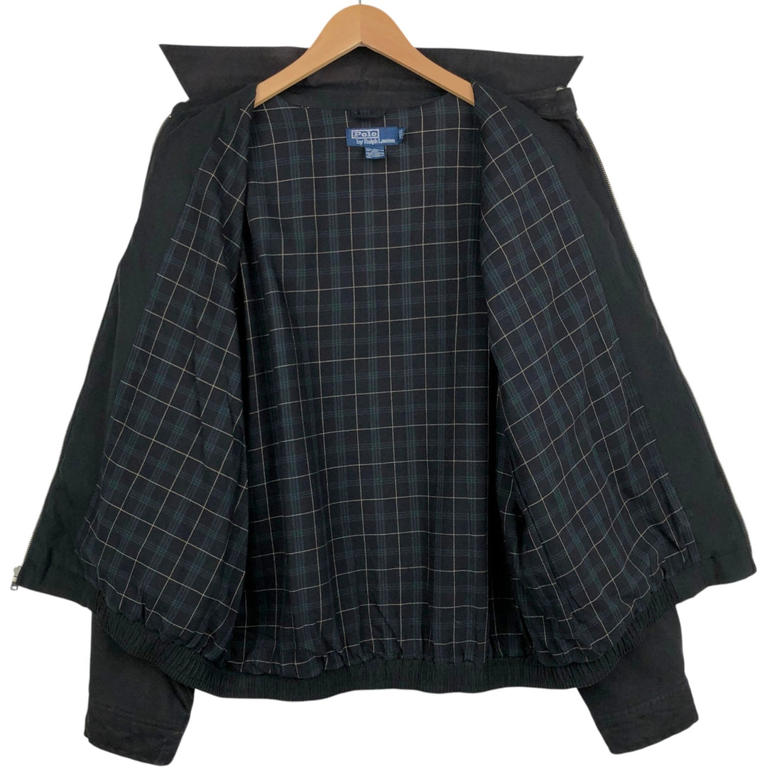 Ralph Lauren POLO by Ralph Lauren Swing Top Sports Jacket Men's L size polyester black type Vintage Second Hand