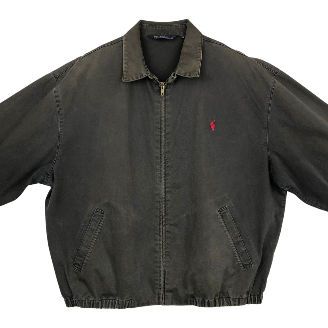 Ralph Lauren POLO by Ralph Lauren Swing Top Sports Jacket Men's XL cotton Charcoal Vintage Second Hand