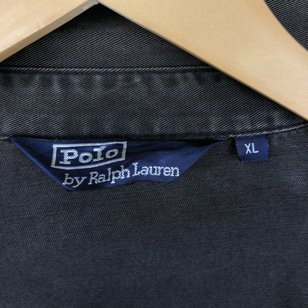 Ralph Lauren POLO by Ralph Lauren Swing Top Sports Jacket Men's XL cotton Charcoal Vintage Second Hand