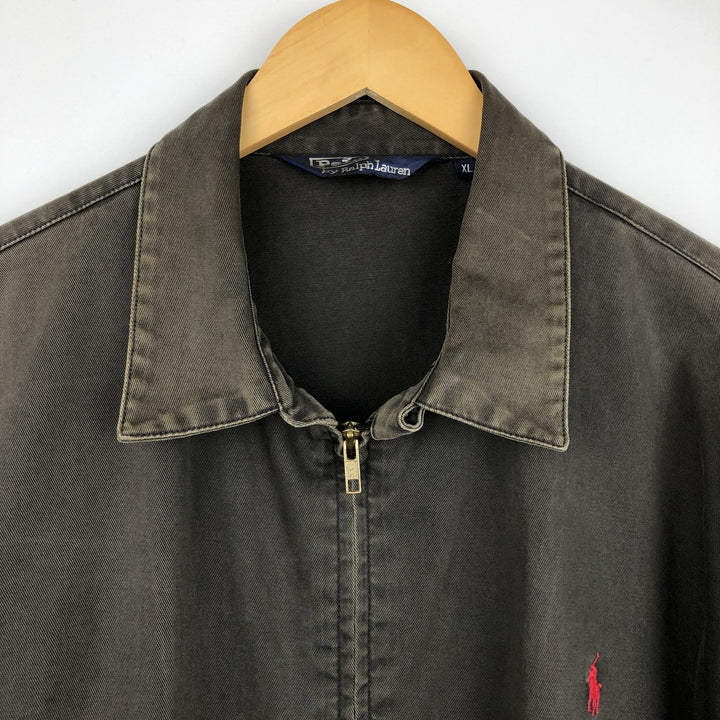 Ralph Lauren POLO by Ralph Lauren Swing Top Sports Jacket Men's XL cotton Charcoal Vintage Second Hand