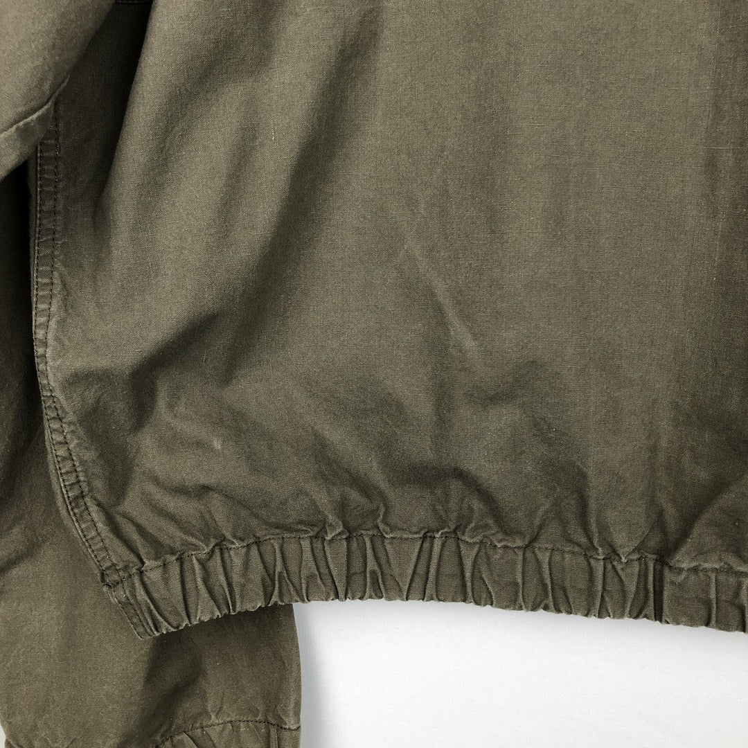 80'S Ralph Lauren CHAPS swing top sports jacket, men's size L, vintage cotton Khaki type Vintage Second Hand