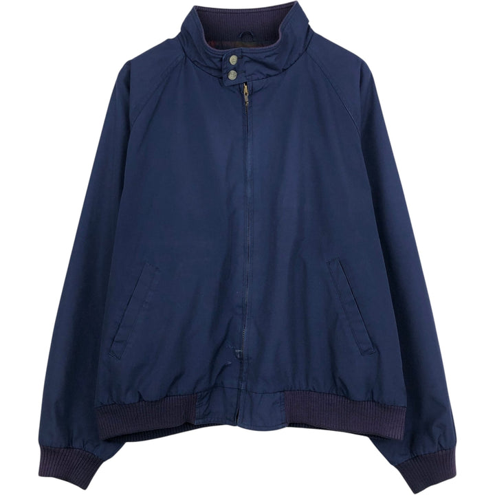 80s-90'S Eddie Bauer Harrington Jacket, Swing Top, Black Tag, Men's Size L (Equivalent), Vintage polyester navy blue type Vintage Second Hand