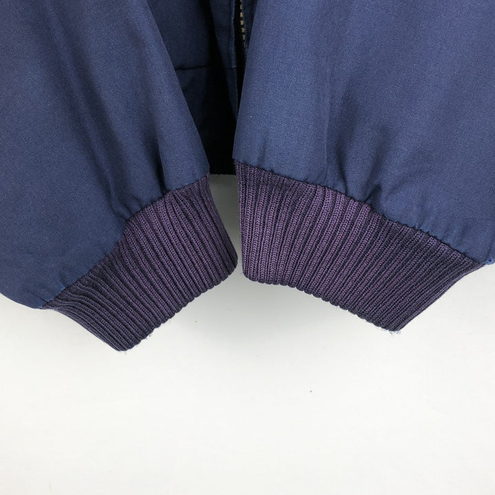 80s-90'S Eddie Bauer Harrington Jacket, Swing Top, Black Tag, Men's Size L (Equivalent), Vintage polyester navy blue type Vintage Second Hand