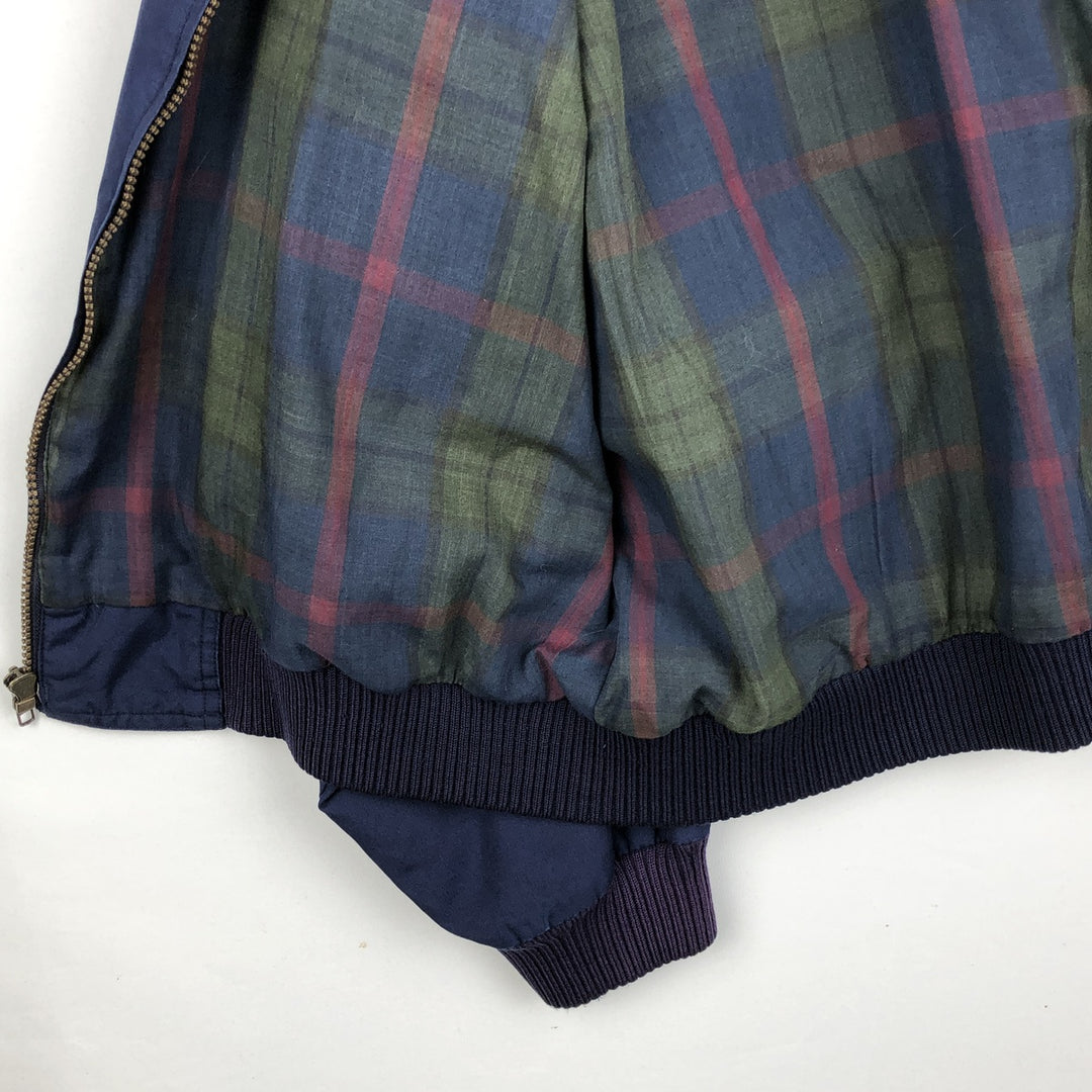 80s-90'S Eddie Bauer Harrington Jacket, Swing Top, Black Tag, Men's Size L (Equivalent), Vintage polyester navy blue type Vintage Second Hand