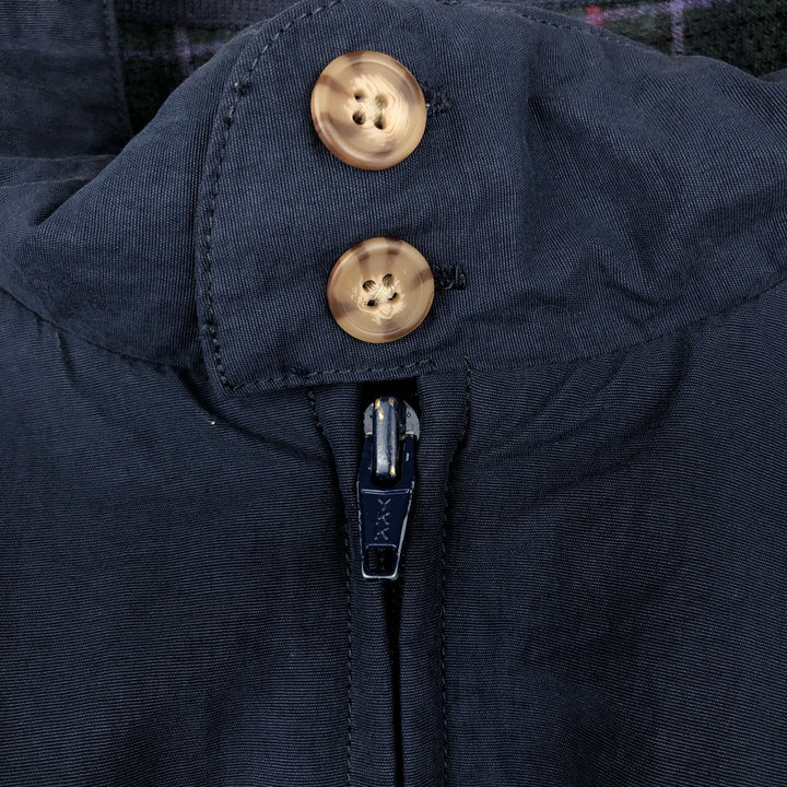 ~90'S LL Bean Harrington Jacket Swing Top Men's Size L Vintage Nylon navy blue type Vintage Second Hand