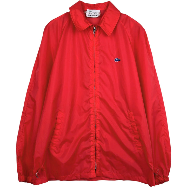 1970'S Lacoste IZOD Coach Jacket, Men's Size L (approx.), Vintage unclear red type Vintage Second Hand