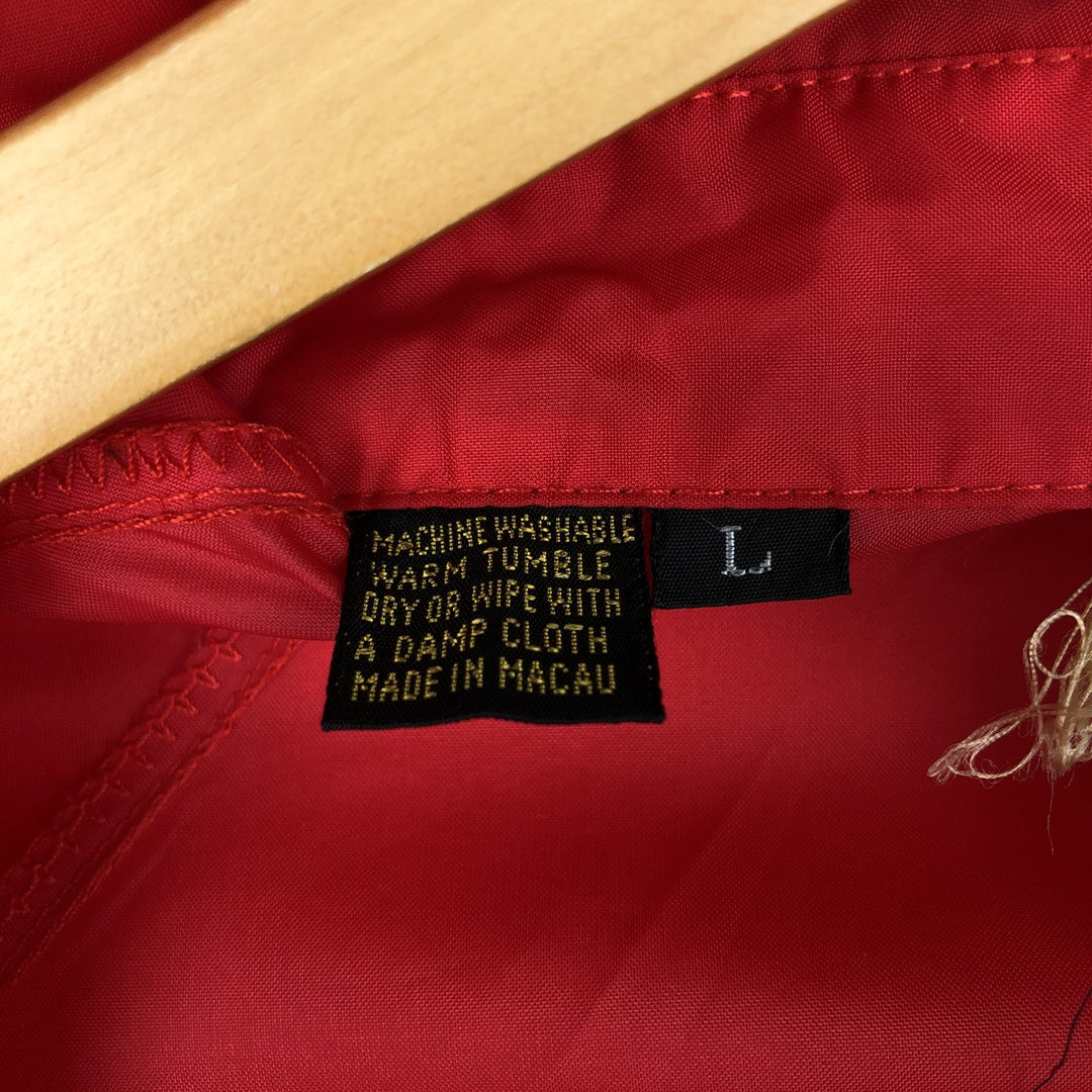 1970'S Lacoste IZOD Coach Jacket, Men's Size L (approx.), Vintage unclear red type Vintage Second Hand