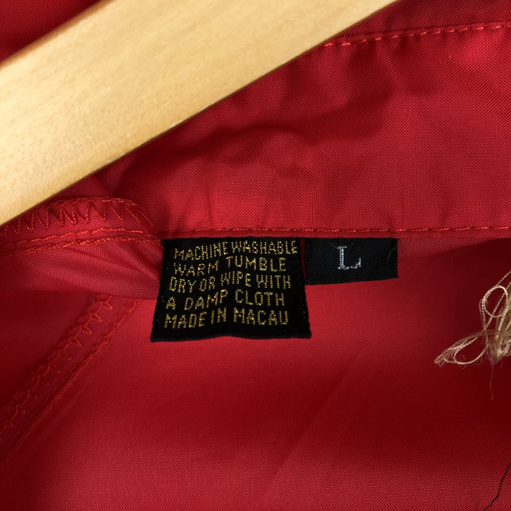 1970'S Lacoste IZOD Coach Jacket, Men's Size L (approx.), Vintage unclear red type Vintage Second Hand