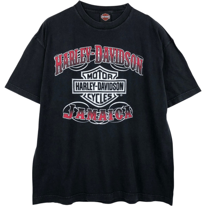 Harley-Davidson Motorcycle Bike T-shirt, Men's XL size cotton black type Vintage Second Hand