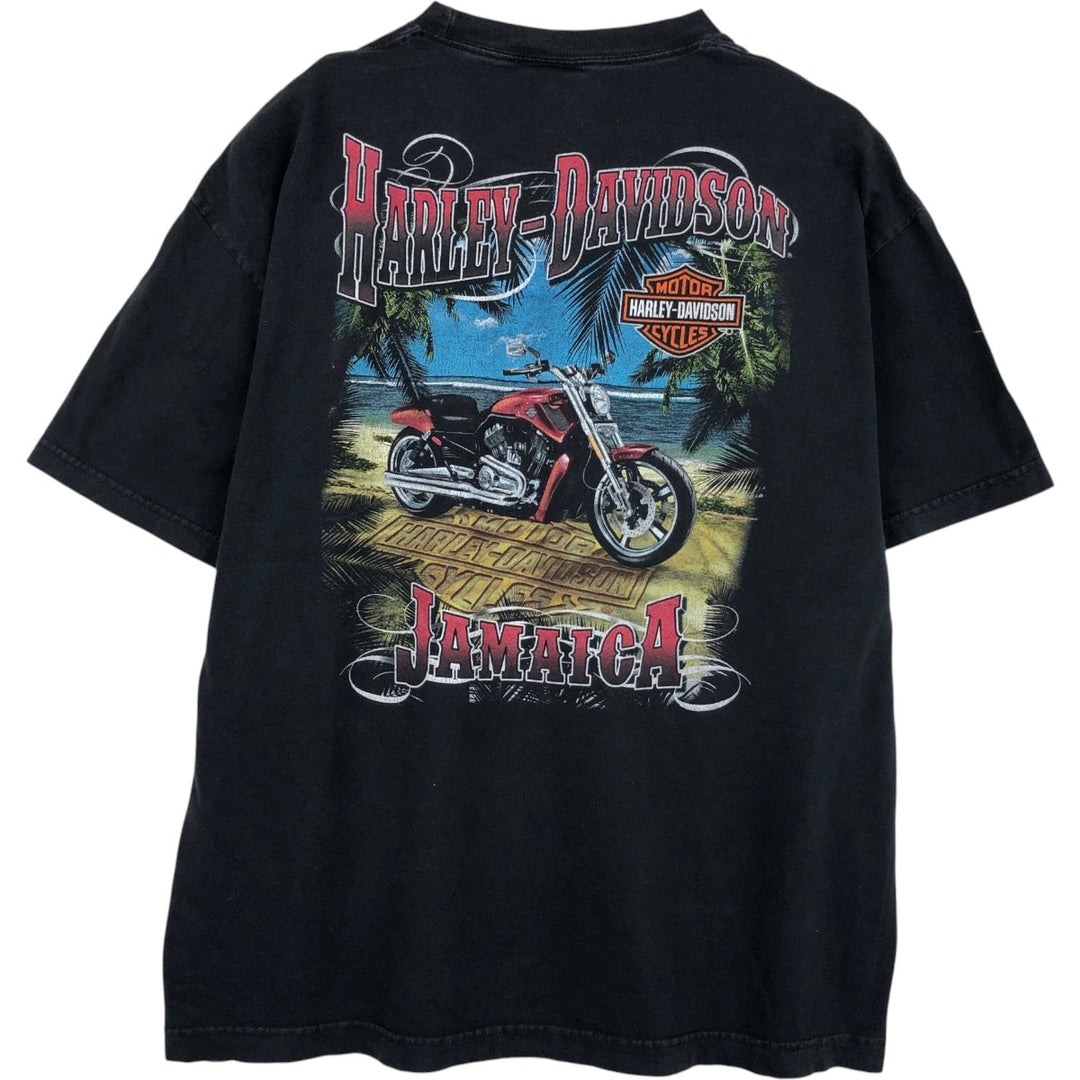 Harley-Davidson Motorcycle Bike T-shirt, Men's XL size cotton black type Vintage Second Hand