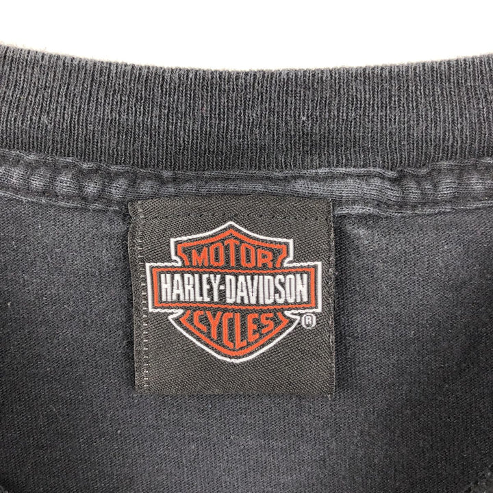 Harley-Davidson Motorcycle Bike T-shirt, Men's XL size cotton black type Vintage Second Hand
