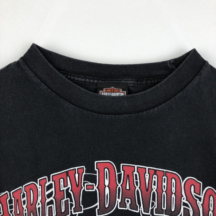 Harley-Davidson Motorcycle Bike T-shirt, Men's XL size cotton black type Vintage Second Hand