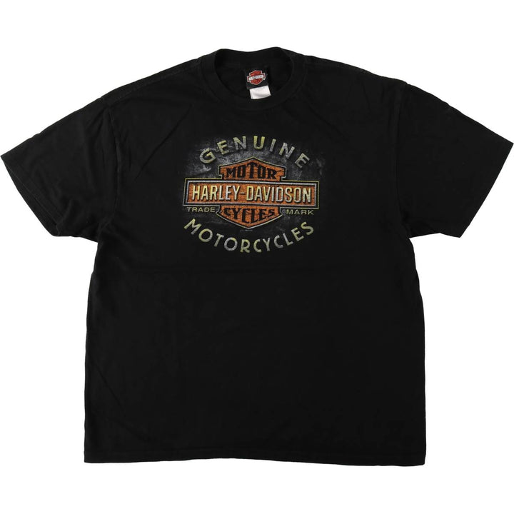 Harley-Davidson Motorcycle Bike T-shirt, Men's XXL cotton black type Vintage Second Hand