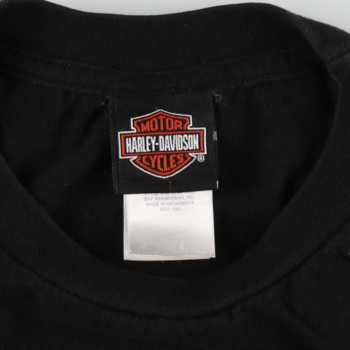 Harley-Davidson Motorcycle Bike T-shirt, Men's XXL cotton black type Vintage Second Hand