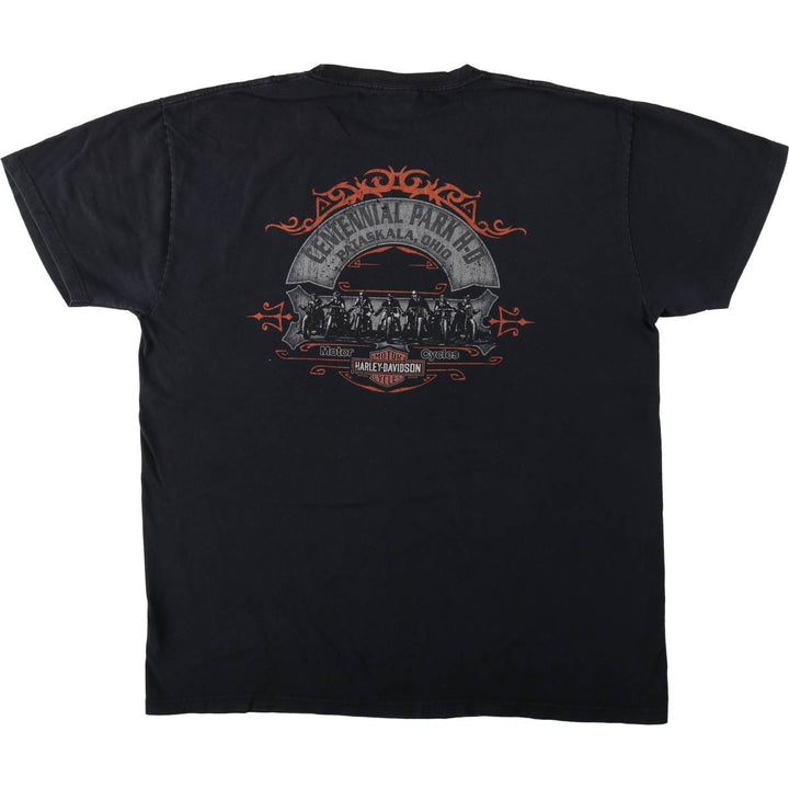 Harley-Davidson Motorcycle Bike T-shirt, Men's XL size cotton black type Vintage Second Hand