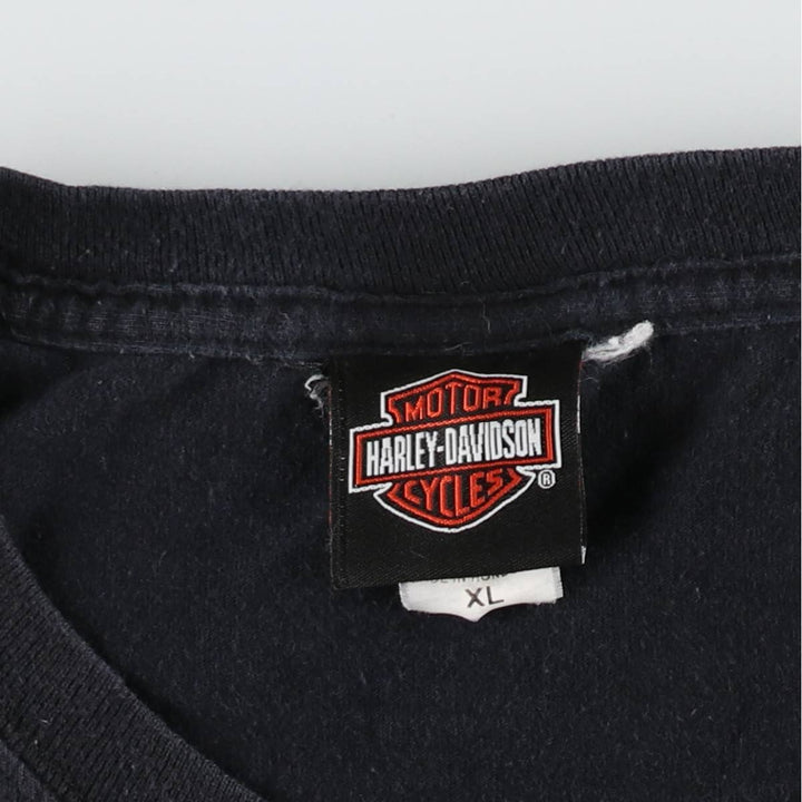 Harley-Davidson Motorcycle Bike T-shirt, Men's XL size cotton black type Vintage Second Hand