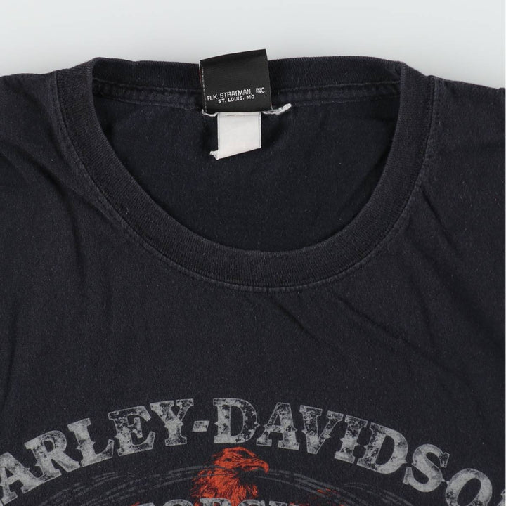 Harley-Davidson Motorcycle Bike T-shirt, Men's XL size cotton black type Vintage Second Hand