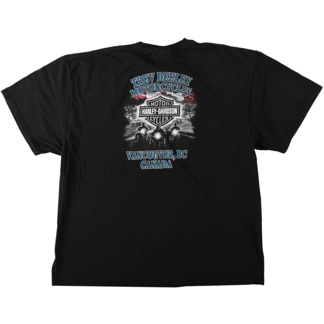 Harley-Davidson Motorcycle Bike T-shirt, Men's XXL cotton black type Vintage Second Hand