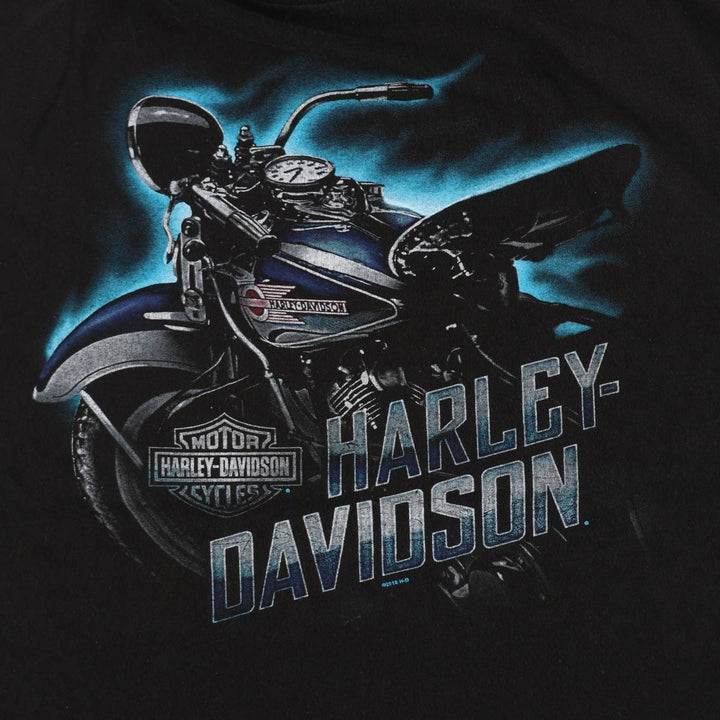 Harley-Davidson Motorcycle Bike T-shirt, Men's XXL cotton black type Vintage Second Hand