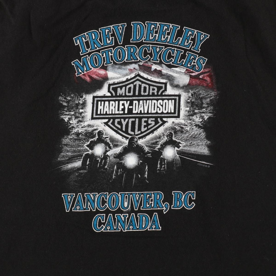 Harley-Davidson Motorcycle Bike T-shirt, Men's XXL cotton black type Vintage Second Hand