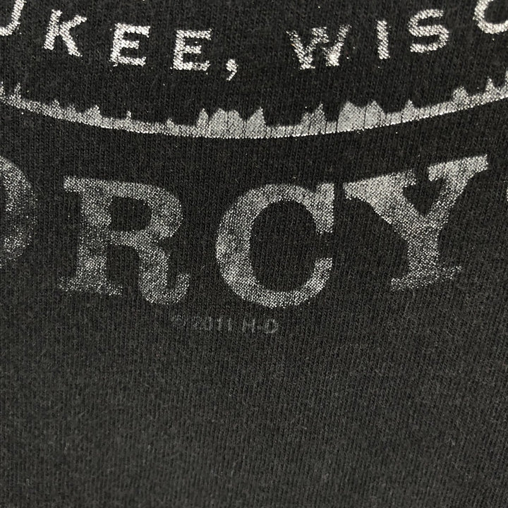 Harley-Davidson Motorcycle Bike T-shirt, Men's XL size unclear black type Vintage Second Hand