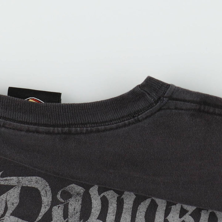Harley-Davidson Motorcycle T-Shirt, Made in USA, Men's Size L (equivalent), Double-Sided Print cotton black type Vintage Second Hand