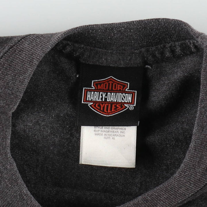Harley-Davidson Motorcycle Bike T-shirt, Men's XL size cotton Charcoal Vintage Second Hand